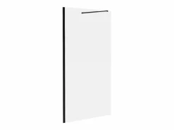 Shower & Design Mampara de ducha estilo italiano negra DAREN industrial 120x200 cm