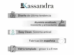 Sale Mampara de ducha frontal + Puerta Corredera 100 cm LUNA con Cristal serigrafiado Mampara De Ducha