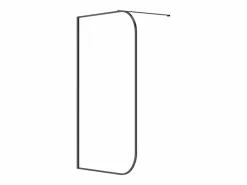 Shower & Design Mampara de ducha italiana curvada - 120 x 200 cm - - DOUYANO