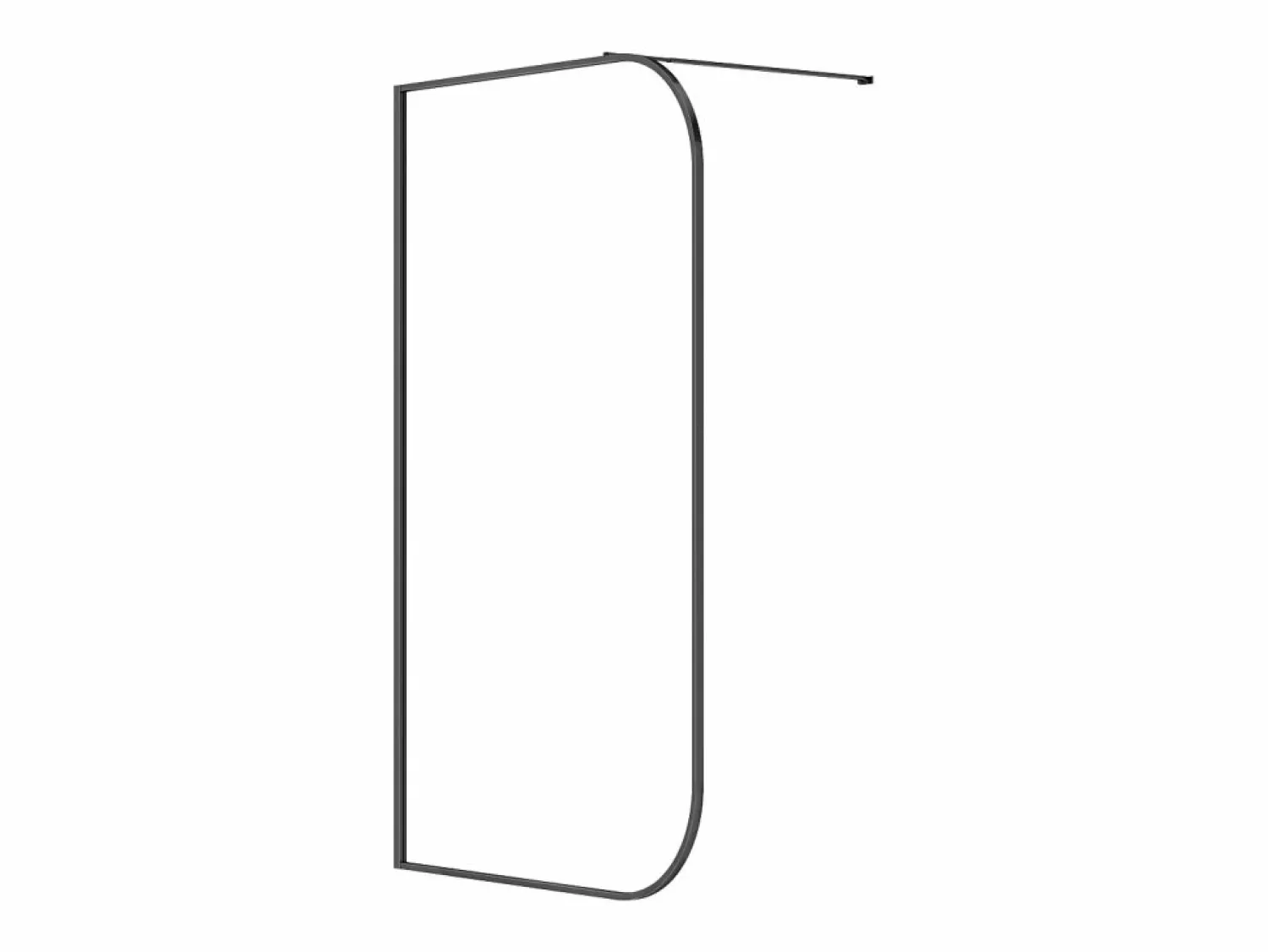 Shower & Design Mampara de ducha italiana curvada - 120 x 200 cm - - DOUYANO