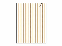 Online Mampara de ducha italiana de aluminio - Efecto madera - 140 x 200 cm - TOPEKA Mampara De Ducha