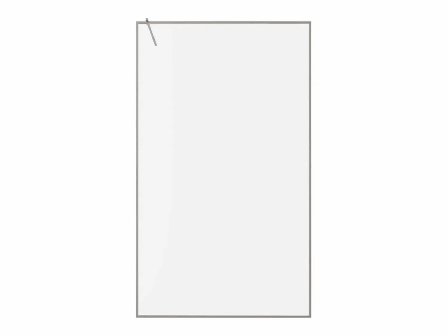 Best Shower & Design Mampara de ducha italiana, 120 x 200 x 92 cm, negro, cristal - AMBERI Gris