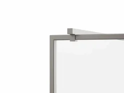 Best Shower & Design Mampara de ducha italiana, 120 x 200 x 92 cm, negro, cristal - AMBERI Gris