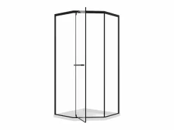 Online Mampara de ducha pentagonal con plato, mate, 80 x 80 x 195 cm CRISTELIO Mampara De Ducha