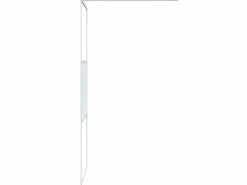 Hot Mampara de ducha vidrio ESG transparente 80x195 cm ES66426 Blanco