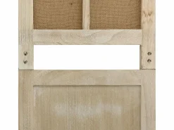 Mampara divisoria 6 paneles Marrón 214x165 cm Tela