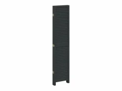 Online Mampara divisoria de 5 paneles en madera maciza de paulownia negra Negro