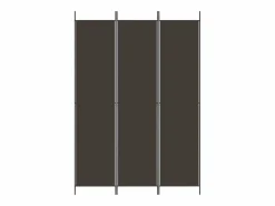 Mampara divisoria de 3 paneles Marrón 150x220 cm Tela