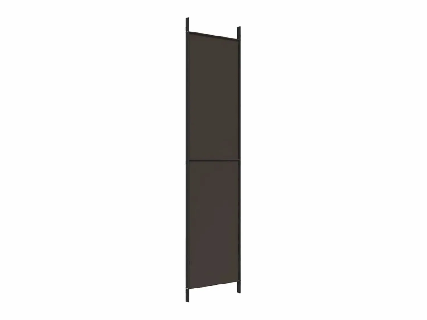 Mampara divisoria de 3 paneles Marrón 150x220 cm Tela