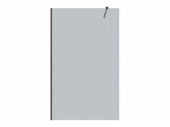 Shower & Design Mampara ducha estilo italiano MALIKA 120x200 Cristal ahumado gris