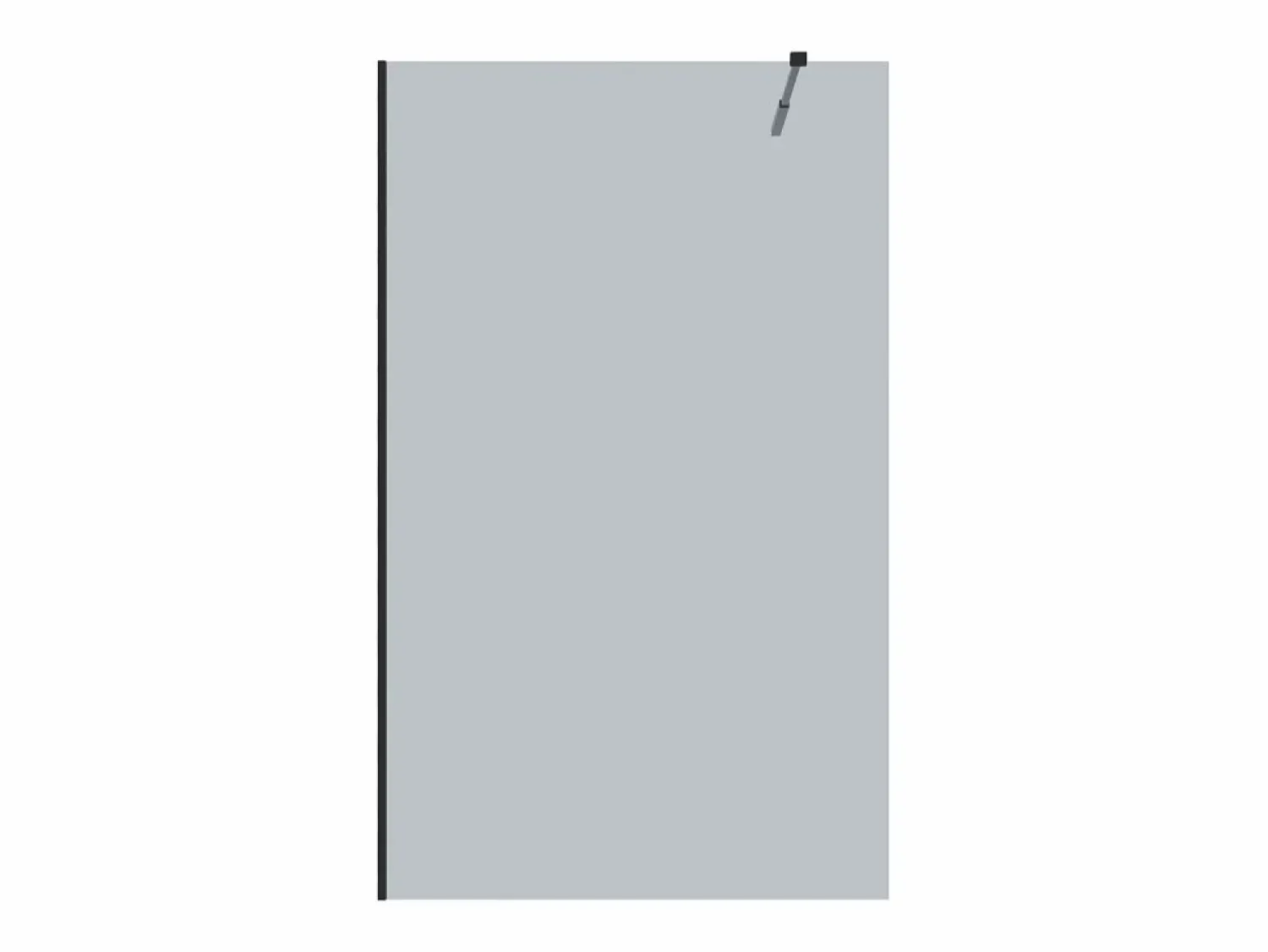 Shower & Design Mampara ducha estilo italiano MALIKA 120x200 Cristal ahumado gris