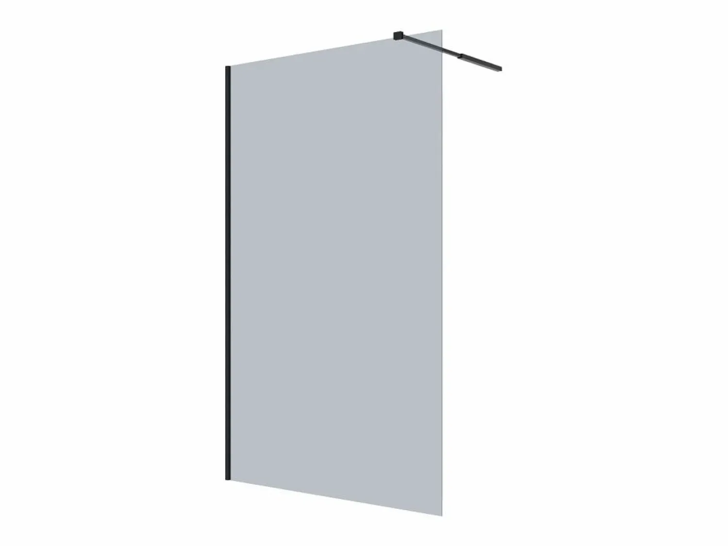 Shower & Design Mampara ducha estilo italiano MALIKA 120x200 Cristal ahumado gris
