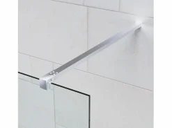 Online Mampara Ducha Fija 80x200 cm Cristal Templado 8 mm Antical – Eclíptica Home – Cromo Brillo Plateado