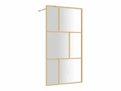 Hot Mampara ducha vidrio transparente ESG 115x195 cm ES66277 Dorado