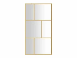 Hot Mampara ducha vidrio transparente ESG 115x195 cm ES66277 Dorado