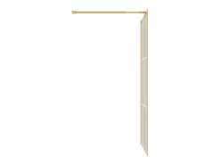 Hot Mampara ducha vidrio transparente ESG 115x195 cm ES66277 Dorado
