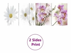 Online Mampara plegable 217x170 cm Flor Multicolor