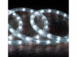 Best Manguera LED Redonda 220V AC 36 LED/m RGB IP65 Corte 100 cm a Medida RGB 15 m Guirnalda Luminosa
