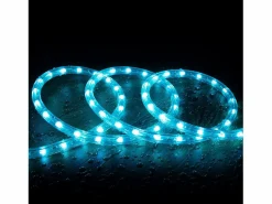 Best Manguera LED Redonda 220V AC 36 LED/m RGB IP65 Corte 100 cm a Medida RGB 15 m Guirnalda Luminosa