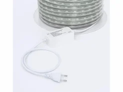 Outlet Ledkia Manguera LED Redonda 220V AC 36 LED/m RGB IP65 Corte 100 cm a Medida RGB 50 m Blanco