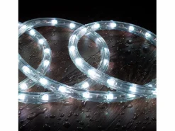 Outlet Ledkia Manguera LED Redonda 220V AC 36 LED/m RGB IP65 Corte 100 cm a Medida RGB 50 m Blanco
