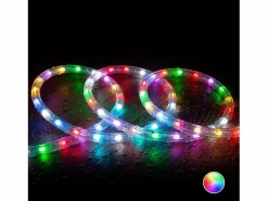 New Manguera LED Redonda 220V AC 36 LED/m RGB IP65 Corte 100 cm a Medida RGB 3 m Guirnalda Luminosa