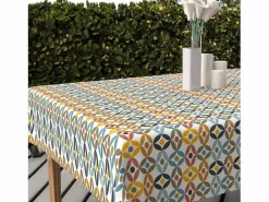 Soleil d'ocre Mantel rectangular estampado antimanchas 140x300 cm OURANOS, por
