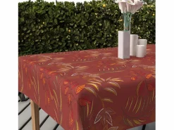 Clearance Mantel rectangular estampado antimanchas 140x200 cm FLORES, por Mantelería|Mantelería