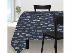 Clearance Mantel retrectangular antimanchas 140x300 cm CADAQUES, por Mantelería|Mantelería