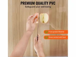 New Mantel SucceBuy Protector de Mesa de PVC de 106 cm, Almohadilla de Escritorio Redonda de Plástico , 2 mm de Grosor Mantelería|Mantelería