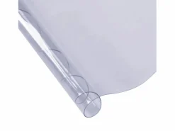 Clearance Mantel SucceBuy Protector de Mesa de PVC, Cubierta de Escritorio Redonda de Plástico de 123 cm, 1.5 mm de Grosor Mantelería|Mantelería