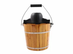 Outlet Vente-unique Maquina de hacer helado GIVRETO de madera - 3.5 L Color natural claro