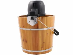 Outlet Vente-unique Maquina de hacer helado GIVRETO de madera - 3.5 L Color natural claro