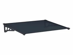 Vente-unique Marquesina KEPLER de aluminio - - 120x90x22cm Negro
