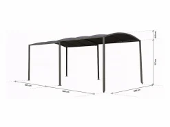 Discount Habitat et jardin Marquesina metálica extensible 