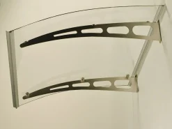 Vente-unique Marquesina NEONA de aluminio - Medidas: 150 x 90 x 15 cm