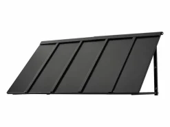Marquesina para Puerta de Entrada SucceBuy, 143 x 61 cm, Marquesina Exterior de Metal, Estructura de Acero, Protección contra la Lluvia, para Puertas de Entrada