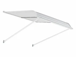 Discount Marquesina SucceBuy para Puerta de Entrada, 101,6 x 106,6 cm, Marquesina Exterior de Aluminio, para Puertas de Entrada, Ventanas de Porche y Balcones Marquesina
