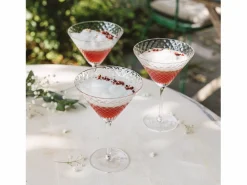 Sale Martini - Juego de 4 copas de 23 cl para cóctel y vino aromático, diseño elegante - Zafferano, fabricado en Italia Transparente