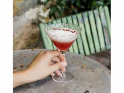 Sale Martini - Juego de 4 copas de 23 cl para cóctel y vino aromático, diseño elegante - Zafferano, fabricado en Italia Transparente