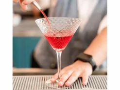 Sale Martini - Juego de 4 copas de 23 cl para cóctel y vino aromático, diseño elegante - Zafferano, fabricado en Italia Transparente