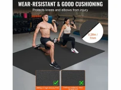 Mata de Yoga SucceBuy, Mata de Ejercicio Antideslizante, 1,2 X 1,8 m, para Hombres y Mujeres,