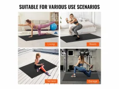Mata de Yoga SucceBuy, Mata de Ejercicio Antideslizante, 1,2 X 1,8 m, para Hombres y Mujeres,
