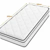 DripeX Matelas 100x200cm - Grosor 26cm - con resortes ensacados - Multicapas Extra Confort 7 Zonas - Hipoaergénico