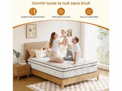 Online DripeX Matelas 120x200cm - Grosor 26cm - con resortes ensacados - Multicapas Extra Confort 7 Zonas - Hipoaergénico