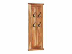 Discount Mâcon Percheros 2 unidades madera maciza de acacia 38x100 cm Perchero