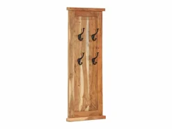 Discount Mâcon Percheros 2 unidades madera maciza de acacia 38x100 cm Perchero