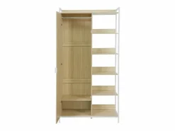 Sale Módulo armario con 1 armario, 6 estantes y 1 puerta Armario Abierto, Vestidor