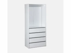 Sale Módulo armario con 4 cajones y 1 armario Armario Abierto, Vestidor