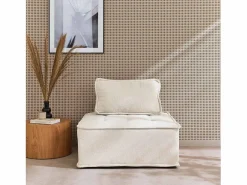 Sweeek Módulo para sofá modular en tela lisa, 1 plaza